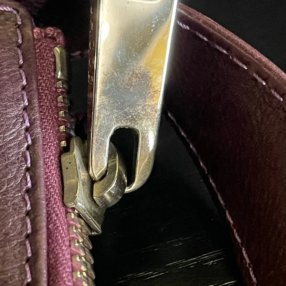Marc Jacobs Mini Sofia Hobo Bag Women Small Purple Leather Good Push Lock Italy
